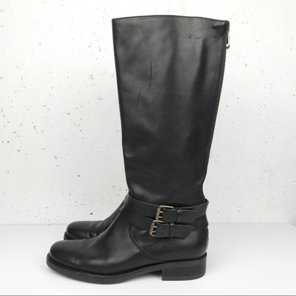 J. Crew Shoes - J. Crew Britton Tall Black Buckle Boots Size 8